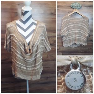 Anthro Knitted and Knotted Top